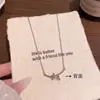 Collar de Flor con Microincrustaciones de Circonita Estilo Coreano para Mujer, Lujo Ligero, Cadena Elegante y de Alta Gama para la Clavícula, Accesorio Versátil para el Uso Diario