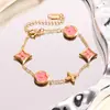 Pulsera de Acero de Titanio Estilo Vintage de Alta Venta Transfronteriza para Mujer, Oro de 18 Quilates, No se Desvanece, Moderna, Lujo Ligero, Joyería de Gama Alta, Directo del Fabricante