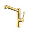 Grifo para Lavabo de Cobre Puro Gris Gunmetal Lavabo de Baño Estilo Hogareño Crema Grifo de Baño Frío y Caliente Lujo Ligero