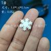 1.6-15cm Exportação Transfronteiriça Natal Floco de Neve Cena de Neve Local Plástico Floco de Neve Branco Pingente Árvore de Natal Suprimentos