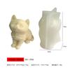 Manshan Vela Aromática de Gatito Sentado y De Pie 3D Molde de Silicona Animales DIY Yeso Pegamento Molde de Gatito de Resina