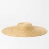 Sombrero de Paja Sencillo de Moda Europea y Americana Meticuloso Paja de Copa Baja y Ala Ancha Protección Solar Playa Sombrero de Paja Show