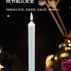 Vela de tira longa sem chama transfronteiriça Luz de vela decorativa de Halloween Vela alongada LED cone plástico ponto de vela eletrônica