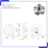 Eje giratorio de 360 grados, amortiguador giratorio unidireccional en forma de disco SSZ-42/M4, amortiguador de bisagra móvil para equipos e instrumentos