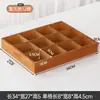 Caja de almacenamiento de madera con patrón de rejilla para puestos, directo del fabricante, bandeja divisoria de escritorio con cuentas multicompartimento, bandeja de cajón