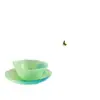Serie de Vajilla de Vidrio con Material de Jade Creativo Platos de Vidrio para el Hogar Bol para Ensalada Bol para Postre Platos Pequeños Irregulares Coloridos