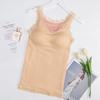 Ropa interior térmica de Hada Oso para mujer con tirantes de encaje, talla grande, chaleco cálido, chaqueta base engrosada de terciopelo para mujer