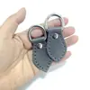 Accesorios Pequeños para Modificación de Bolsos: Bucles Laterales de Cuero, Anillos Colgantes de Cuero con Forma de Hoja, Herrajes para Bolsos