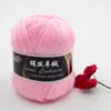 Seda Hilada Cachemir Tencel Algodón de Bambú 6 Pompones Carbón de Bambú Fibra de Bambú Tencel Primavera y Verano Tejido a Mano Ganchillo Lana Fina
