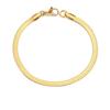 Pulseira Simples de Corrente Osso de Cobra de Aço Inoxidável Emanco para Mulheres, Pulseira de Corrente Osso de Cobra Plana Versátil Fina, Pulseira de Casal Ins