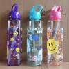 7010 Vaso de Agua Infantil de Animales Lindos a Prueba de Fugas Resistente a Caídas Ambiental Portátil Portátil Ventosa Vaso Deportivo Espacial