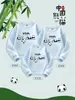 Suéter con Tema de PANDA Panda Primavera y Otoño 2024 Ropa Nueva para Niños Parin-child Ropa para Hombre y Mujer Estilo Nacional Top de Pareja Camiseta Base