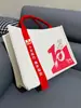 Bolsa de Lona Compuesta Eva Estéreo de Gama Alta para Streamer Personalización Promoción Publicitaria Empresa Protección Ambiental Bolsa de Lona de Gran Capacidad Personalización