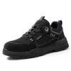 Zapatos de Protección Laboral Blue Oull Shield con Hebilla Inteligente para Hombre, Moda, Antiaplastamiento y Antipunción, Puntera de Acero, Ligeros y Cómodos, Nuevo Estilo