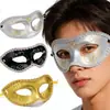 Máscara Luminosa Transfronteriza Máscara de Mascarada para Niños Media Cara de Zorro Halloween Accesorios de Fiesta para Adultos Venta al por Mayor