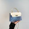 Bolsa de Gelatina Transparente 2025 Nueva Bolsa Cuadrada Pequeña de Moda Versátil Bolso de Mano de Alta Gama Bolso Cruzado Bolso Pequeño