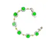 Pulseira de Jade Gelo de Alta Qualidade com Banhado a Prata e Luxuoso Cravejamento Total em Diamante, Pulseira em Formato de Cabaça, Joias de Jade Gelo de Alta Qualidade, Fonte de Suprimentos para Transmissão Ao Vivo