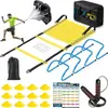 Equipo de entrenamiento de fútbol y baloncesto, disco marcador, aro de agilidad, valla, paraguas de resistencia, escalera de agilidad, set de velocidad y entrenamiento físico