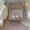 Pendientes de Bola de Perlas Super Hada Ecológicos Transfronterizos, Perlas de Circonita de Lujo Ligero, Versátiles, Modernos, Pendientes de Aleación de Gama Alta