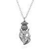 Suministro transfronterizo AliExpress Personalidad Retro Campo de batalla antiguo Legendario Colgante de joyería Collar de cardo escocés nórdico