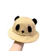 Sombrero de Panda Súper Lindo para Niños Sombrero de Pescador de Ala Ancha Parasol Protector Solar para Bebé Sombrero de Cubo Lindo para Bebé para Niños y Niñas