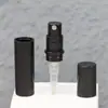Negro 3ml portátil mini sub-botella de perfume prueba botella pequeña de spray botella tipo pluma de perfume hebilla de plástico botella vacía