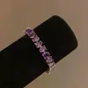 Pulseira com Fecho Geométrico de Zircônia Transfronteiriça Novo Verão 2025 Versátil Elegante Pulseira Joia de Luxo Leve de Alta Qualidade para Mulheres