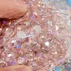 Cuentas redondas de cristal de Pujiang para pasteles 6/8/10/12 mm corte espejo redondo DIY pendientes collar accesorios