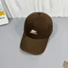 Gorra de Béisbol Bordada con Letra Simple Estilo Americano para Mujer Verano Ala Ancha Cara Grande Cara Pequeña Cabeza Grande Pico de Pato Gorra
