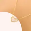 Cadena para Clavícula con Forma de Corazón Dulce Nueva Versión Coreana, Mismo Estilo que la de la Influencer Femenina, Cadena de Cuello con Forma de Corazón de Moda de Lujo Ligero