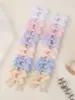 Conjunto Europeu e Americano Mais Vendido de Presilhas de Cabelo com Laço para Crianças Mini Presilha de Cabelo de Bebê Cor Pura Menina Simples Presilha Lateral 325