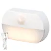 Lâmpada LED Inteligente com Sensor de Corpo Humano Não. 7 Luz Noturna de Cabeceira a Bateria para Casa Corredor Quarto Armário Alimentação Guarda-Roupa