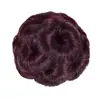 Peluca de Mujer con Nueve Pinzas para el Cabello en Forma de Flor, Herramienta de Peinado con Pedrería, Moño de Flor, Moño Completo, Peluca Adornada con Pedrería, Postizo de Cabello Natural