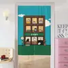 Cortina de Puerta de Dibujos Animados para Uso Doméstico, Cortina Divisoria de Dormitorio, Cortina Divisoria de Cocina y Baño, Cortina de Tela sin Taladro, Media Cortina