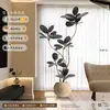 Planta Artificial Verde Black Diamond con un Toque de Lujo para Decoración de Sala de Estar, Planta de Interior Grande en Maceta, Árbol Falso, Planta Biomimética