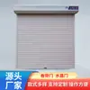 Porta de Rolo Cristal Shopping Liga de Alumínio Transparente Oca Reta Porta de Rolo Cristal Conjunto Completo Automático Aço Inoxidável