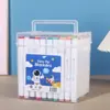 Venda Direta da Fábrica Canetas Marcadoras Brancas de Ponta Dupla para Estudantes, Especializadas para Arte e Pintura, à Base de Óleo, em um Estojo, Canetas Watercolor que Podem Ser Camadas
