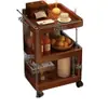 Mesa de Cabeceira para Quarto de Casa, Alternativa Móvel para Pequeno Rack de Armazenamento de Cabeceira, Luxo Leve, Mesa Lateral Criativa de Alta Qualidade, Mesinha de Centro