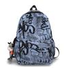 Mochila Graffiti Urbana de Moda 2025 Nuevo Estilo Coreano Moda Mochila de Gran Capacidad para Hombre y Mujer Mochila Escolar para Estudiantes de Moda