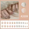 Cola de Unha Nova da Moda com Sensação Leve, Unhas Postiças Versáteis Curtas e Simples, Conjunto de Peças de Unha Prontas para Uso Venda por Atacado