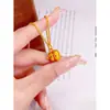 Tienda de Oro Mismo Estilo Arena Dorada Resina Patrón Colgante Calabaza Nuevo Estilo Chino Sólido Colgante de Fortuna Joyería Color Duradero
