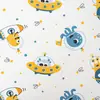 Capa para bolsa de roupas de algodão estampado, malha de algodão classe A para bebês, 300 peças, estampado, dupla face