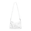 Bolsa Feminina 2022 Nova Liso Bordado Ombro Axila Casual Celular Pequena Quadrada Bolsa de Presente Tendência