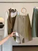 Pantalones retro de pana estilo coreano, línea A, pierna ancha para mujer, nueva colección de otoño, corte holgado, adelgazantes, versátiles, adecuados para ir al trabajo, pantalones casuales rectos de longitud media