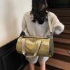 Bolsa de Fitness de Moda Estilo Coreano con Forma de Cubo para Mujeres, Bolsa Deportiva de Yoga con Separación Húmeda y Seca para Hombres, Bolsa de Equipaje de Viaje de Gran Capacidad