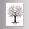 2017 Nuevo Pintura de firma de huellas dactilares para bodas europeas personalizada gratis Árbol de firmas DIY de huellas dactilares QDH-48