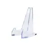 Soporte Pequeño para Exhibir Monedas Soporte para Exhibir Monedas Conmemorativas Caja Redonda Pequeña Caja Cuadrada Pequeña Soporte de Exhibición Plástico Transparente Soporte Triangular