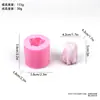 Molde de Silicone para Vela Perfumada Floral DIY Pedra Aromática de Pétala Molde para Sabonete Artesanal Gesso Resina