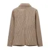 Blazer casual estilo Chanel para mujer, nueva colección primavera/otoño 2025, casual, elegante, moderno, a cuadros, conjunto de traje retro