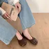 Bailarinas de lazo suave para mujer, nuevo estilo 2026, zapatos Mary Jane de piel de cerdo sin cordones